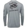 Reef & Reel Slayin' Fish Poundin' Beers Performance LS Shirt 2 Reef & Reel Slayin' Fish Poundin' Beers Performance LS Shirt -Professional Fishing Equipment Store Slaying Fish Med Gray