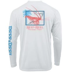 Reef & Reel Square Lobster Long Sleeve Performance LS Shirt