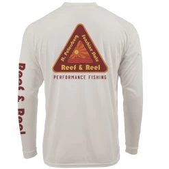 Reef & Reel Sunshine State Men's Long Sleeve Performance Shirt -Professional Fishing Equipment Store SunWave Sand LS Design File