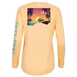 Reef & Reel Women's Sunset Rooster Performance LS Shirt