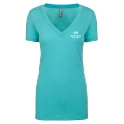 Reef & Reel Women's Fish On Pocket V-Neck Tee Shirt -Professional Fishing Equipment Store Tahiti 1634124c 9191 42ec b2a8 ddda5fafb513