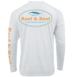 Reef & Reel Tuna Men's Long Sleeve Performance Fishing Shirt 16 Reef & Reel Tuna Men's Long Sleeve Performance Fishing Shirt -Professional Fishing Equipment Store TunaLS White