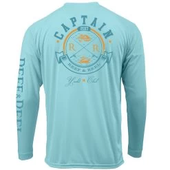 Reef & Reel Yacht Club Long Sleeve Performance Shirt 11 Reef & Reel Yacht Club Long Sleeve Performance Shirt -Professional Fishing Equipment Store YachtClub Aqua