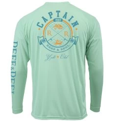Reef & Reel Yacht Club Long Sleeve Performance Shirt 12 Reef & Reel Yacht Club Long Sleeve Performance Shirt -Professional Fishing Equipment Store YachtClub Seafoam