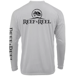 Reef & Reel Logo Performance Long Sleeve Shirt 18 Reef & Reel Logo Performance Long Sleeve Shirt -Professional Fishing Equipment Store YouthFishingShirt Aluminum