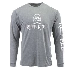 Reef & Reel Logo Performance Long Sleeve Shirt 22 Reef & Reel Logo Performance Long Sleeve Shirt -Professional Fishing Equipment Store YouthFishingShirt HeatherGrey acfea672 6b01 4bac b403 32934353c773