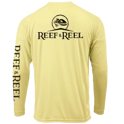 Reef & Reel Logo Performance Long Sleeve Shirt 19 Reef & Reel Logo Performance Long Sleeve Shirt -Professional Fishing Equipment Store YouthFishingShirt Yellow