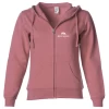 Reef & Reel Performance Fishing Women's Zipped Fleece -Professional Fishing Equipment Store ZippedHood DustyRose