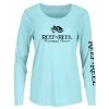 Reef & Reel Women's Floating Fish Big Logo Performance LS Shirt 1 Reef & Reel Women's Floating Fish Big Logo Performance LS Shirt -Professional Fishing Equipment Store agua blue a8282655 c5a7 4573 9ec7 6081c7f5f72b
