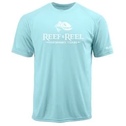 Reef & Reel Floating Fish Men's Performance Short Sleeve Shirt -Professional Fishing Equipment Store aqua c7111926 4f7c 4286 81b9 79d9c3a2b1b8