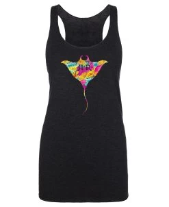 Reef & Reel Women's Manta Ray Tri Blend Tank Top -Professional Fishing Equipment Store black 72baa87f bc49 4fcc 974f e238602e1710