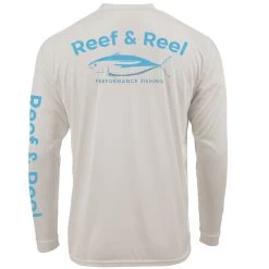 Reef & Reel Blue Fish Men's Long Sleeve Performance Fishing Shirt 16 Reef & Reel Blue Fish Men's Long Sleeve Performance Fishing Shirt -Professional Fishing Equipment Store bluefish sand