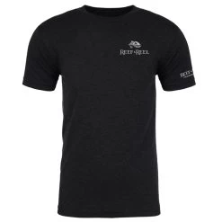 Reef & Reel Fish On The Pocket Men's Tri-Blend Shirt -Professional Fishing Equipment Store chest black 17fa21e8 8d6f 4813 8b0e 150d256a0722