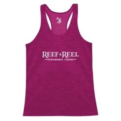 Reef & Reel Women's Performance Racer Tank Top 11 Reef & Reel Women's Performance Racer Tank Top -Professional Fishing Equipment Store hot pink