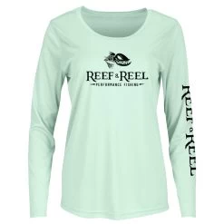 Reef & Reel Women's Floating Fish Big Logo Performance LS Shirt 12 Reef & Reel Women's Floating Fish Big Logo Performance LS Shirt -Professional Fishing Equipment Store mint 1 ce3942a7 8349 47ec 8302 6c054b650f64
