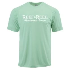 Reef & Reel Performance Fishing Logo Short Sleeve Shirt 16 Reef & Reel Performance Fishing Logo Short Sleeve Shirt -Professional Fishing Equipment Store mintfront