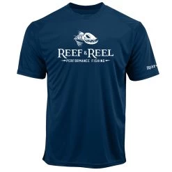 Reef & Reel Floating Fish Men's Performance Short Sleeve Shirt -Professional Fishing Equipment Store navy c61b736d a2d7 4ded ae7c a52a48d20a8f