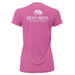 Reef & Reel Women's Floating Fish Back Performance SS Shirt 13 Reef & Reel Women's Floating Fish Back Performance SS Shirt -Professional Fishing Equipment Store neon pink