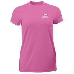 Reef & Reel Women's Floating Fish Back Performance SS Shirt 14 Reef & Reel Women's Floating Fish Back Performance SS Shirt -Professional Fishing Equipment Store neon pink front