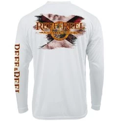 Reef & Reel Florida State Pride Performance Long Sleeve Shirt -Professional Fishing Equipment Store state pride back whtie