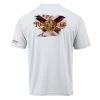 Reef & Reel Florida State Pride Performance Short Sleeve Shirt -Professional Fishing Equipment Store white