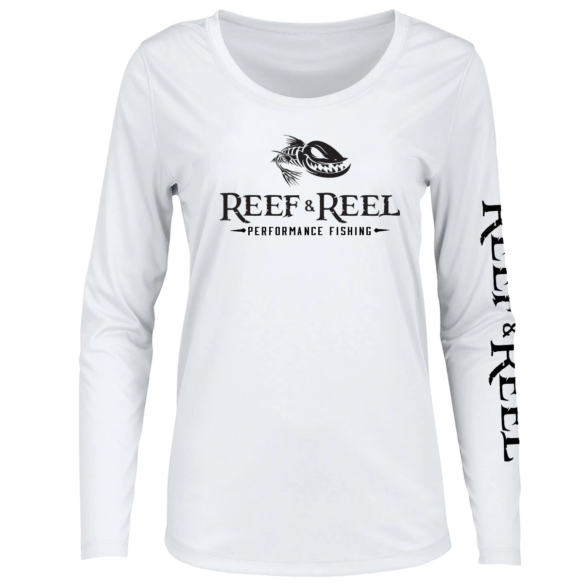 Reef & Reel Women's Floating Fish Big Logo Performance LS Shirt 8 Reef & Reel Women's Floating Fish Big Logo Performance LS Shirt - Image 6